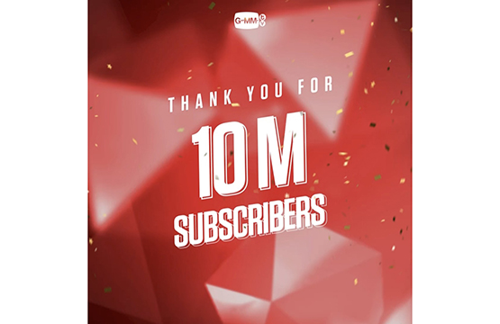 “GMMTV” มาแรงเกินต้าน!!!  ยอดผู้ติดตามใน YouTube พุ่งทะลุ 10 ล้านคน